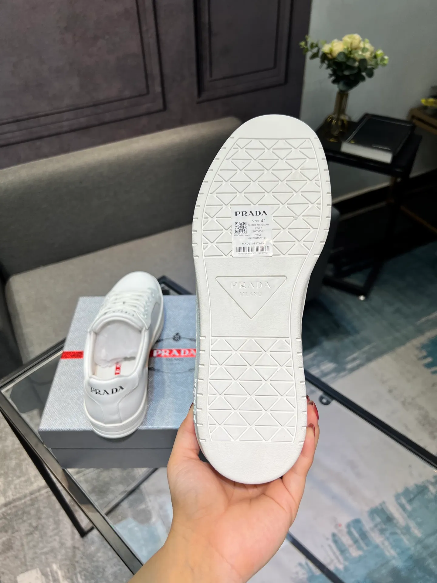 Men's shoes 💰540 [PRADA] Men's shoes are popular in the counter, official website synchronization, 1 high-quality shipment ✔️ Original frosted cowhide + cowhide lining, 1🆚1 replica, original sole, 38-45 (45 customized, non-refundable)